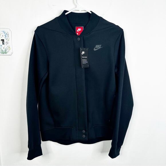 NEW Nike Tech Black Destroyer Jacket Full Zip Women's Small 835544-010 - Picture 2 of 12